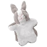 【ノーブランド品】おもしろい　漫画のウサギ　ハンドパペット　ぬいぐるみ　ふわふわ　親子プレー　ギフト　全９色選べ - グレー