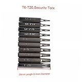 zmart T3、T4、T5、T6、T7、T8、T9、T10、T15、T20 CR-V トルクスビット10個セット