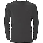 (モンベル)mont-bell スーパーメリノウール L.W.ラウンドネックシャツ Men\'s 1107263 BK ブラック M