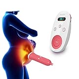 RanBow 胎児超音波心音計 胎児 超音波 心音計 心拍数 赤ちゃん ママのお腹の音 胎囊 フェイタル ドップラー 電池式 OLED表示部 輻射なし プローブ スピーカー ノイズリダクション クリー