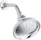 KOHLER K-14519-CP Bancroft 2.0 GPM Single-Function Showerhead with Katalyst Spray, Polished Chrome [