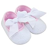 Aivtalk Infant Baby Girls Princess Bowknot Ribbon Soft Sole Mary Jane Moccasins Prewalker Crib Shoes