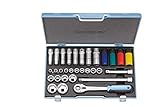 GEDORE 1806033 1/2' Socket Set Hexagon, 10-36mm (31 Pieces) [並行輸入品]