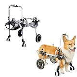 犬用車椅子 四輪 軽量 安定設計 歩行補助 ペット リハビリ 介護 中型犬 大型犬 怪我 老犬 散歩 サポート ハーネス付き 4輪 小型