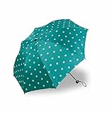 biutefang Umbrellasハイビスカスフラワープリント傘手動雨傘ビニール傘折り畳み傘UV保護100 x 64 cm グリーン 6933322206840