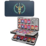 ATiC Switch 2/ Switch/Switch Lite/Switch有機ELモデル ソフトケース カード収納ケース Switchソフト48枚/Micro SD 24枚同時に収納 ゲームカード収納ボックス カードまとめ収納 耐衝撃 軽量 防塵 持ち運び便利 スプラ3柄 BlackWhite