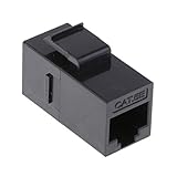 Perfk RJ45　キーストーンジャック　RJ45イーサネット　モジュール　Cat5e 180 度　ネットワーク　プラグ　2ウェイ　コネクタ