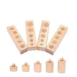 LEORX Shape Sorterブロック木製円柱キッド教育玩具