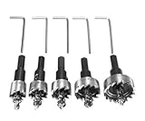 5PCS 16-30mm HSSドリルビット ホールソーセット ステンレス 超硬 高速度鋼 金属合金 対応 木工 プラスティック 鉄 アルミ ステンレス スチロール 等 用 穴あけ