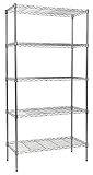 Apollo Hardware Chrome 5-Shelf Wire Shelving with Wheels 14x30x60 [並行輸入品]