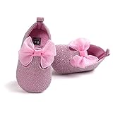 PUERI ベビーシューズ　ファーストシューズ キラキラ 柔らかい　滑り止め　歩行練習 (L, ピンク)