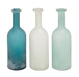 Deco 79 Glass Vase 3 Assorted 5 by 15 [並行輸入品]