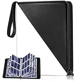 カードファイル 4ポケット 400枚収納 ファイル ケース 収納 ポケカ トレカ バインダー 入れ ホルダー コレクション (4ポケット/400枚, ブラック)