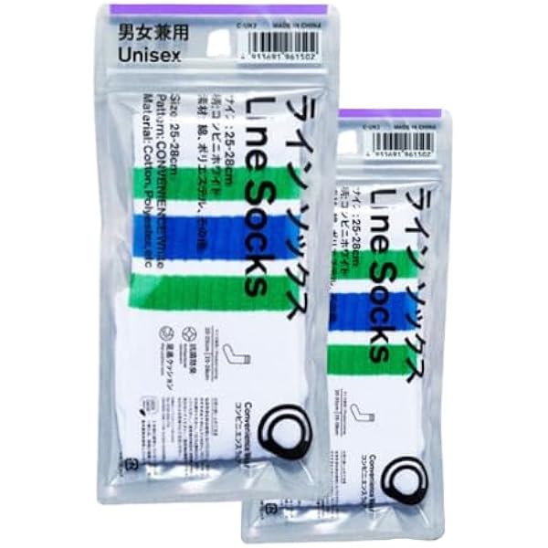 Amazon.co.jp: ファミリーマート ファミマ ラインソックス 25〜28cm 2