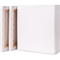 Amazon.co.jp: S0 6枚 セット キャンバス 正方形 張りキャンバス