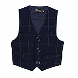 (フィーショー)FEESHOW 子供服 ベスト キッズ フォーマルスーツ 紳士服 男の子 ベビー服 ポケット 七五三 発表会 ジュニア ボーイズ 入学式 卒業式 ネイビーブルー 140