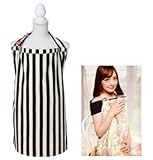 ESMERALDA 授乳ケープ ポーチ付き (ブラックストライプW)　ain04bkｽﾄw