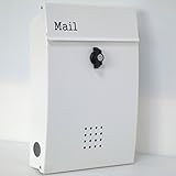 郵便ポスト 郵便受け メールボックス壁掛けホワイト白色 プレミアムステンレスポストpm133