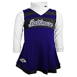 NFL Toddler Girls Cheer Jumper Dress withタートルネックセット パープル