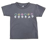 ツイン ベビー服 パンダプリント ベビーTシャツ グレー 90cm