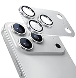 ZXZone カメラフィルム iPhone 17 Pro 用 アルミ合金製＋AR高透過率強化ガラス アイフォン 17 Pro レンズ保護 カメラカバー レンズ保護 フィルム 防爆裂 ・耐衝撃・スクラッチ防止・露出オーバー防止・ケースに干涉なし (シルバー)