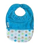 Silly Billyz Towel Pocket Bib, Aqua, 3 mos - 3 Yrs by Silly Billyz