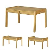 成長に合わせて高さ調節可能！引出し付 コンパクト 子供用 机 84cm幅