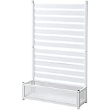 山善 ガーデンマスター アルミプランターフェンス(幅90高さ149) KAPF-90150(WH) ホワイト