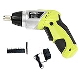 【SR-tools】充電式 電動ドライバー LEDライト付 ハイパワー クラッチ付き 高機能モデル ライトグリーン 13pcs