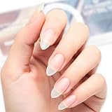 COLORBIRD ネイルチップ 超薄 ショート クリア サンディング 自然なフィット感 つけ爪 (ポイントS, 300pcs)