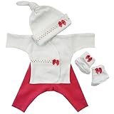 【未熟児】【低出生体重児】【早産児】【NICU】用 ベビー服：4点セット ガールズポルカ (2300～3000g)