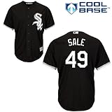 Chris Saleシカゴホワイトソックス# 49 MLB Youth Cool Base Alternate Jerseyブラック( Youth Medium 10 / 12 )