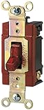 Eaton ah1221pl 20 Amp 120 / 277 V産業グレードToggle Switch withパイロットライト、レッド