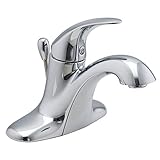 (1.5 gpm, Polished Chrome) Pfister GT42SR0K Serrano Single Control 4 Inch Centerset Bathroom Faucet 