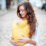 Linyuan 安定した品質 Yellow Baby Sling Cotton Carrier Baby Wrap for Babies From Birth to 35 lbs