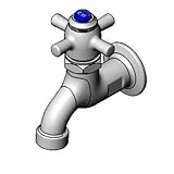 T&S Brass B-0706 Sill Faucet Self-Closing with 1/2-Inch Npt Female Inlet and 3-7/8-Inch Wall to Cent