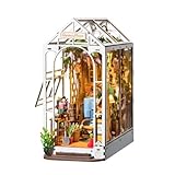 つくるんです® 日本語説明書付 3D ウッドパズル ブックヌックシリーズ (フラワーサンルーム)