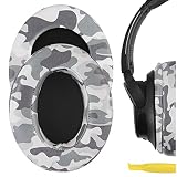 Geekria イヤーパッド QuickFit 互換性 パッド ソニー Sony WH-CH700N, WH-CH710N, WH-CH720N ヘッドホンに対応 パッド イヤー/イヤーカッププロテインレザー(迷彩)