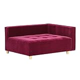 arne ベンチソファ ベンチ イス 背もたれ 肘掛け 片肘付き コーナーソファー Baggy DX-L 3×4 モケット パープルピンク