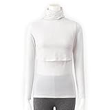 あったかインナー・産後用おしりすっぽり授乳口付タートルネック長袖 オフホワイト サイズ：Ｍ