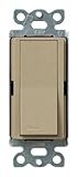Lutron SC-3PS-MS Diva 15-Amp, 120-Volt to 277-Volt 3-Way Switch in Mocha Stone [並行輸入品]