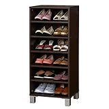 クロシオ オープン シューズボックス 幅45cm ブラウン 木製 おしゃれ シンプル 靴箱 026213