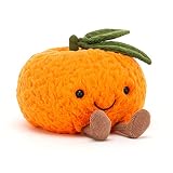 Jellycat アミューズブル クレメンタインぬいぐるみ S 5インチ - フルーツぬいぐるみ - 楽しいギフトアイデア