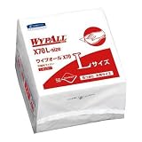日本製紙クレシア:クレシア ワイプオールX70 Lサイズ 6つ折り 60374 型式:60374（1セット:600枚入）