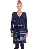 Seraphine セラフィン マタニティワンピース Ziggy ニットジグザグマタニティワンピース イギリスサイズ18 ブルー