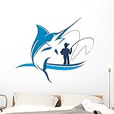 釣りMarlin Club壁壁画by Wallmonkeys Peel and Stickグラフィックwm367570 48"W x 38"H - Extra Large FOT-81621617-4