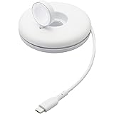 エレコム Apple Watch アップルウォッチ 充電スタンド 高速充電対応 Type-C 巻き取り可 【Made for Apple Watch 正規認証品】 Series Ultra 8 7 6 SE 5 4 3 2 1 / AirPods P