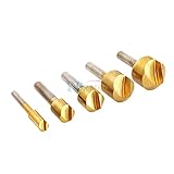 5 PC 6 mm 19 mm チタン皿穴スチール製面取りメトリックのドリルビット
