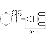 白光:ニューメルター用ノズル 1.0MM 801-N-1 000056320001