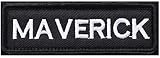 ワッペン MAVERICK（マーヴェリック） マジックテープ（ベルクロ・面ファスナー）着脱式 ミリタリー サバゲー 刺繍パッチ